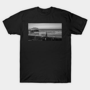 A view over Cromer beach captured from the promenade T-Shirt